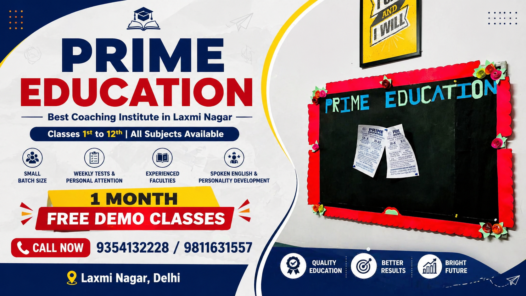 Best Tuition Classes in Laxmi Nagar Delhi for Class 1 to 12 Prime Education