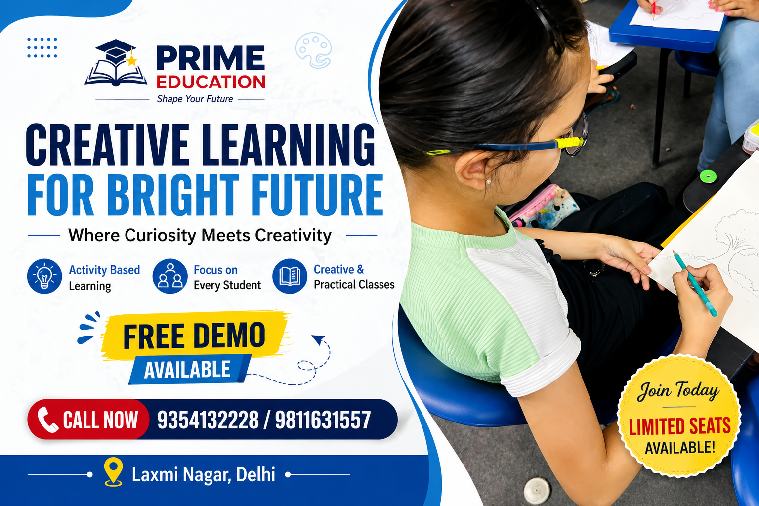 Best Tuition Classes in Laxmi Nagar Delhi for Class 1 to 12 Prime Education