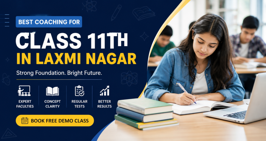 best coaching for class 11th in laxmi nagar near me